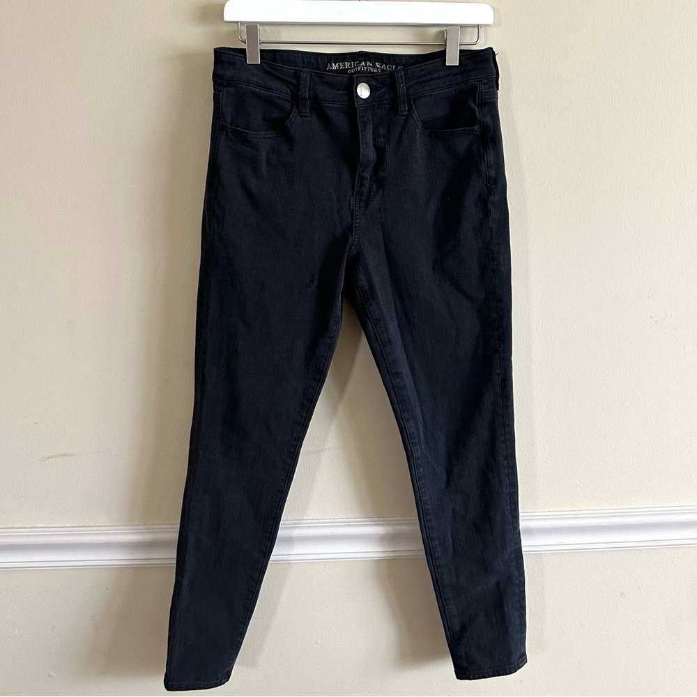 American Eagle Super Stretch X4 Black High Rise Jegging